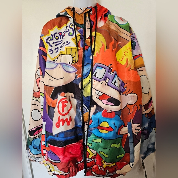 Members Only x Nickelodeon Rugrats Size XL Windbreaker Angelica Chucky Tommy - Picture 9 of 13
